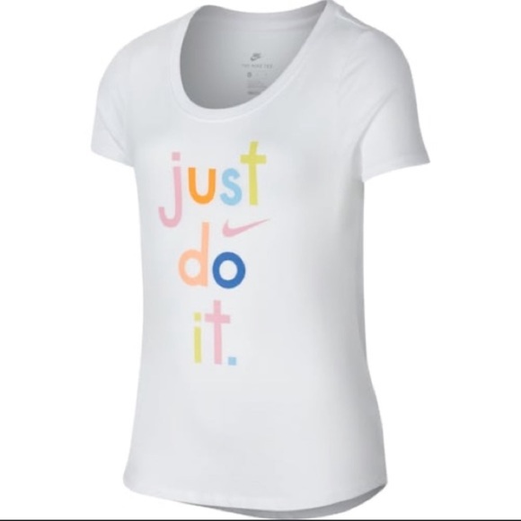 Nike Other - Nike T-Shirt Short Sleeve White Size Girls Large